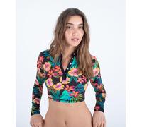 Hurley Long Sleeve Lycra Women - Fiji Fantasy Crop