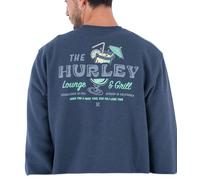 Hurley Lounge Slub Fleece Crew Sweatshirt Men, Iron Ore, S