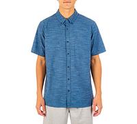 Hurley Men M One&Only 2.0 Woven S/Shirts - Obsidian, Small