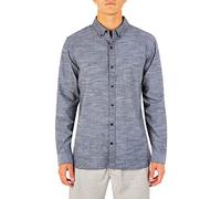 Hurley Men M One&Only Woven L/S Shirts - Black, X-Large