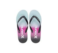 Hurley Men’s Printed Flip Flops, Black & Bright Design, 1 Pair