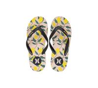 Hurley Men’s Printed Flip Flops, Pink & Black Design, 1 Pair