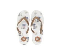 Hurley Men’s Printed Flip Flops, Tan Combo Design, 1 Pair