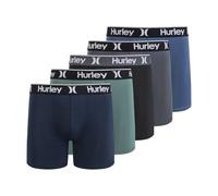 Hurley Men's 5 Pack Boxer Briefs, Grey/Green, Small