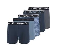 Hurley Men's 5 Pack Boxer Briefs, Navy, X-Large