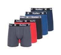 Hurley Men's 5 Pack Stretch Boxer Briefs, Wildfire Combo, M