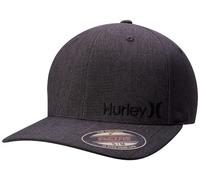Hurley Men's Baseball Cap - Corp Stretch Fitted Hat, Size Small-Medium, Dark Grey