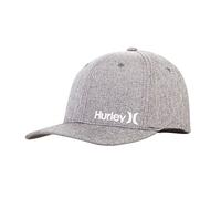 Hurley Men's Baseball Cap - Corp Stretch Fitted Hat, Size Small-Medium, Light Grey