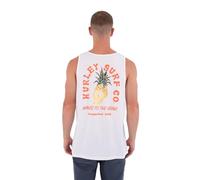 Hurley Mens Berjim Tank T-Shirt, White, M EU