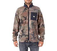 Hurley Men's Boulder Camo Burrito Zip Sweatshirt, Olive, M