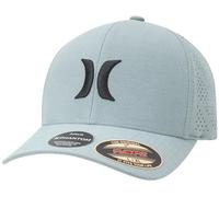 Hurley Men's Caps - Flexfit and Quick-Dry Phantom Curved Baseball Caps for Men - Classic Mens Trucker Hats (S-XL), Light Grey, L-XL