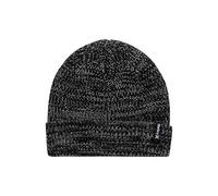 Hurley Men's Cuffed Beanie - Loose Knit Winter Hat (Black/Grey, One Size)