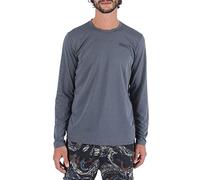Hurley Men's Easton Fastlane Rash Guard Shirt, Heather Black, M