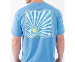 Hurley Mens Evd Hybrid UPF T-Shirt, Kingdom Blue HTR, S EU