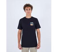 Hurley Men's Everyday Four Corners S/S T-Shirt, Black Tonal, S