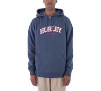 Hurley Men's Flow Pullover Hooded Sweatshirt, Heather Indigo, XL