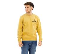 Hurley Men's Flower Fish Fleece Crew Sweatshirt, Pebble, XL