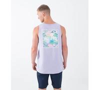 Hurley Mens Four Corners Tank T-Shirt, Lavender Mist, XXL EU