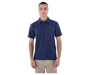 Hurley Men's H2o-dri Ace Slub Polo Ss Undershirt, Midnight Aqua, L