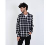 Hurley Mens Long Sleeve - Axe Flannel Shirt, Black, M EU