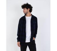 Hurley Mens Long Sleeve - Axe Knit Flannel Shirt, Blue, M EU