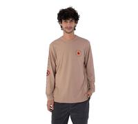 Hurley Mens Long Sleeve Eagles High T-Shirt, Brown, XS EU