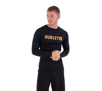 Hurley Slim Fit Box Long Sleeve Rash Guard Black L Men