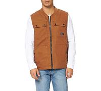 Hurley Men's M Roth Multi Pocket Worker Vest, Dusty Peach, S