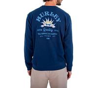 Hurley Men's No Bummers Summer Fleece Crew Sweatshirt, Night Force, M