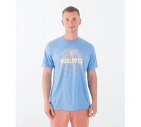 Hurley Mens Palm World T-Shirt, Aquifer HTR, M EU