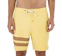 Hurley Men's Phantom+ Block Party Renegade 18' Board Shorts, Buttersauce, W42