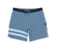 Hurley Mens Phantom Eco Block Party Solid 18 Board Shorts, Grey Teal, 28 EU