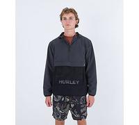 Hurley Men's Phantom+ Packable Parka Jacket, Dk Stone Grey, L