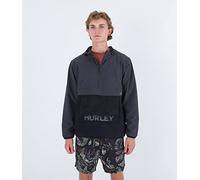 Hurley Men's Phantom+ Packable Parka Jacket, Dk Stone Grey, S