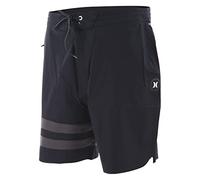 Hurley Mens Phntm Blck Prty Rngd 18 Board Shorts, Black, 30 EU
