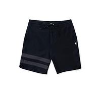 Hurley Mens Phntm Blck Prty Rngd 18 Board Shorts, Black (H010), 34 EU