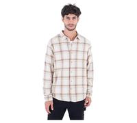 Hurley Men's Portland Organic Flannel Ls Shirt, Bone, L
