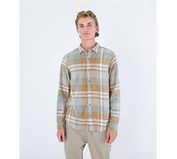 Hurley Men's Portland Organic Flannel Ls Shirt, Golden Doodle, L