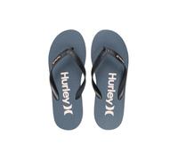 Hurley Men's Printed Flip Flops, Comfortable Beach Sandals, Blue/Pink, 1 Pack