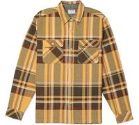 Hurley Men's Santa Cruz Shorline Flannel Ls Shirt, Pebble, L