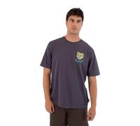Hurley Mens Short Sleeve Etam Tiger T-Shirt, Grey, L EU