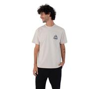 Hurley Mens Short Sleeve Global Fire T-Shirt, Bones, XL EU
