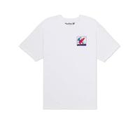 Hurley Men's Short Sleeve Graphic T-Shirt, Regular Fit Crewneck Tee, White - Keith Haring Collab, S