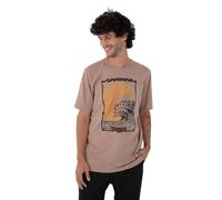 Hurley Mens Short Sleeve H2o Dri Wave Mandala T-Shirt, Brown, M EU