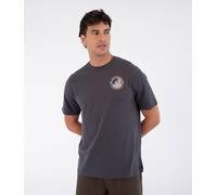 Hurley Mens Short Sleeve Printing Press Enjoy T-Shirt, Grey, S EU