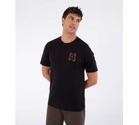 Hurley Mens Short Sleeve Printing Press Savage T-Shirt, Black, S EU