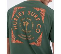 Hurley Mens Short Sleeve Printing Press Savage T-Shirt, Green, L EU