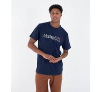 Hurley Mens Short Sleeve Samukai O&o T-Shirt, Blue, XL EU