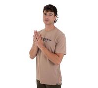 Hurley Mens Short Sleeve The Globe T-Shirt, Brown, XL EU