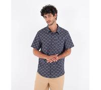 Hurley Printing Press Arbore Short Sleeve Shirt Blue S Man
